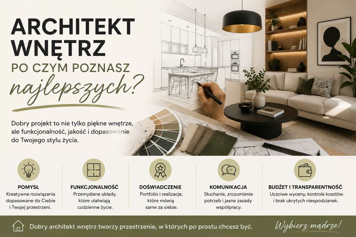Architekci wnętrz - po czym poznasz najlepszych?
